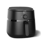 PHILIPS Air Fryer NA130/00, uses up to 90% less fat, 1700W, 6.2 Liter, with Rapid Air Technology (Black), Extra Large