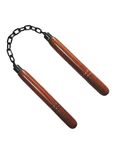 Hanzu Sports Martial Arts Karate Wooden nanachaku with Metal Chain Standered Size.