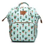 Large Capacity Baby Diaper Bag Backpack Waterproof Travel Nappy Diaper Bags Cute for Girls Boys, Potted Plants, Large, Cute;printing