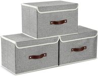 TOJUNE 3 Pack Foldable Storage Box,