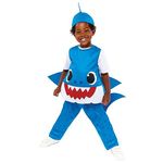 amscan (PKT) (9913324) Child Boys Baby Shark Blue Daddy Costume (3-4yr)