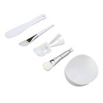 Face Mask Brush and Bowl, 5 in 1 DIY Face Mask Mixing Set, With Facial Mask Bowl Stick Spatula Silicone Face Mask Brush Applicator Bowls Scoop