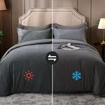 HYMOKEGE Velvet Queen Comforter Set