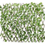 Sofix Artificial Laurel Extendable Trellis Plastic Hedge Garden Fence Screening Privacy Border Wind & Sun Protection (Pack of 1)