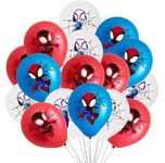 18Pcs Spidey And His Amazing Friends Balloons Spidey And His Amazing Friends Birthday Decorations Theme Party Balloons for Spiderman Birthday Decoration