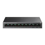 TP-Link LS110P 10-Port 10/100Mbps Desktop Switch with 8-Port PoE+, 96 W Total PoE Budget, PoE Auto Recovery, Plug & Play, Isolation Mode ,Ideal for Noise-Sensitive Homes or Businesses