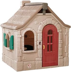 Step2 Naturally Playful StoryBook Cottage for Kids, Outdoor Playhouse with Realistic Details and Interactive Features for Toddlers, Ages 1.5+ Years Old, Easy Assembly