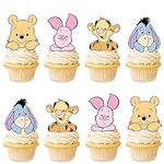 48Pcs Winnie Cupcake Topper Baby Sh