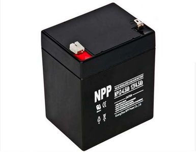 NPP 12V 4.5Ah Rechargeable AGM Battery, NP12-4.5Ah F1 12Volt Batteries Replacement for DSC Security Panel, Power Patrol for SLA1056, Vista 20P ADT, Fire Alarm System