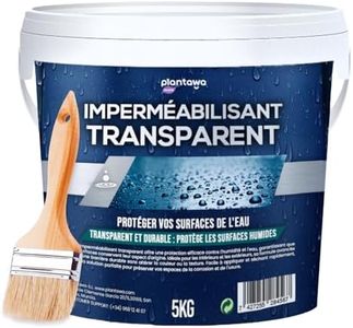 Plantawa etancheite toiture 5kg | Format du gel | Produit hydrofuge invisible, génère un film protecteur, résistant à l'eau et à l'humidité, agent anti fuite imperméable, resine etanche exterieur