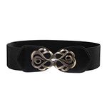 YouBella Jewellery Celebrity Inspired Adjustable Metal Plate Type Golden Kamarband Waist Belt for Women/Girls (Style 1)