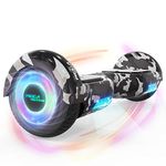 MEGA MOTION Hoverboard, Hoverboards for kids, 6.5 Inch Two-Wheel Self Balancing Electric Scooter with Bluetooth Speaker, Quality hoverboards with LED Lights, Gift for Children and Teenager