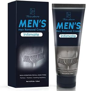 Intimate/Private Hair Removal Cream For Men, For Unwanted Male Hair in Private Area, Effective & Painless Depilatory Cream, Suitable For All Skin Types