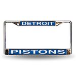 Rico Industries Laser Cut Inlaid Standard Chrome License Plate Frame