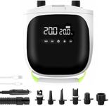 Rechargeable Sup Pump,20psi Paddle Board Electric Pump for Inflatables and Deflation,12V DC Car Connector,Fast Charging,with Intelligent Two Stage Auto Off Function for Stand Up Paddle ﻿