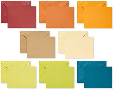 American Greetings Single Panel Blank Cards with Envelopes, Earthtone Colors (100-Count)
