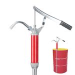 LEMOTO Lever Action Barrel Drum Pump,Manual Oil Drum Pump,Hand Pump Oil Barrel Pump with Telescoping Suction Tube Fits 15 to 55 Gallon Drums