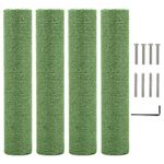Kathson 4PCS Cat Scratching Post Replacement 15" Natural Jute Spare Extension Scratch Post for Cats Tree DIY Craft Refill Pole Parts Hemp Rope Scratcher Climbing Perch for Indoor Kitten Green