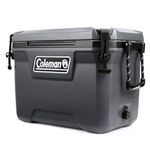 Coleman Convoy Ice Box, Large Cooler Box with 52 Liter Capacity, PU Full Foam Insulation, Holds Ice for days, Portable Chiller IceBox, Perfect for Day Trips, travelling, camping & picnics