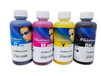 Bindaas Gifts Sublimation Inks (100 Ml) for Desktop Printer | Epson Printer L100, L120, L130, L200, L210, L220, L230, L300, Heat Transfer Printing on Mugs,Mobile Cases,Polyester T-Shirts .(Pack of 4)