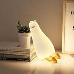 DWITI ENTERPRISE Night Light Slipping Duck Lamp Cute LED Nursery Nightlight Lamp, Tap Control Squishy Silicone, USB Rechargeable Bedside Lamp for Bedroom