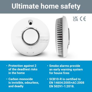 FireAngel Smoke and Carbon Monoxide Alarm – Dual Sensor Safety Detector