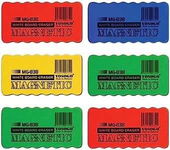 Magnetic Dry Erase Whiteboard/Chalk Board Duster/Eraser - Pack of 6