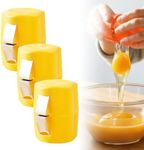 Egg Pealer, Egg Peeler Tool for Hard Boiled Eggs, Egg Shell Opener for Hard Boiled Eggs, Boiled Egg Peeler Shell remover, Egg Opener for Hard Boiled Eggs for Baking Breakfast Tool (Yellow, 3 Pcs)