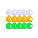 Yahpetes 15 Pcs Bee Nest Door Beekeeping Tools 2.68'' Bee Round Beehives Vents Plastic Vents Bee Hive Nuc Box Entrance Gate Beekeeping Tool (Bee Nest Door)
