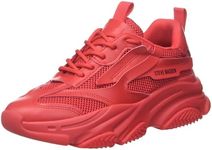 Steve Madden Women's Possession Sneaker, Red, 7.5 US