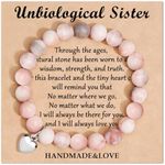 Jewelry&Card Sister Christmas Gifts, Friendship Bracelets, Unbiological Sister Birthday Gifts for Women Friend Best Friend