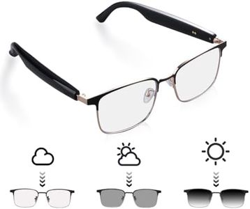 Smart Glasses, Polarized Sunglasses, Bluetooth Glasses for Women Mens, Voice Assistant Audio Open-Ear Headphone Speaker Safety for Iphone/Android/Music/Driving/Fishing Cycling Work Sport UV Protection