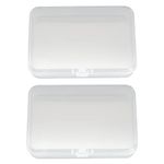 Musiclily Transparent Plastic Acoustic Electric Guitar Pick Holder Case Storage Box (Pack of 2)