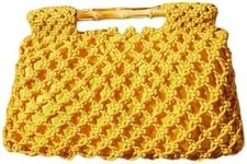 Floerns Women's Straw Bag Handle Beach Clutch Purse Hobo Handbag Yellow One-Size