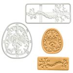 Set of 2 cookie cutters (Designs: Neuron & Brain Axial Section), 2 pieces - Bakerlogy