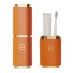 YanHLQJY Toothbrush case Toothbrush Travel Case,Portable Toothbrush Toothpaste Box，Toothbrush Storage Box for Family,Suitable for Business Trip, Camping, Travel or Daily use (Orange)