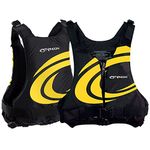 Typhoon Yalu Wave Front Zipper 50N Buoyancy Aid BS EN393:1994 approved - Canoe Kayak Dinghy SUP Jacket (Black/Yellow, L/XL)