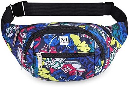 NFI essentials Waist Bag Travel Handy Hiking Zip Chest Bag, Crossbody Shoulder Bag for Men & Women Money Phone Belt Sport Bag Waist Pack Fanny Adjustable Strap