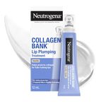 Neutrogena Collagen Bank Lip Plumping Treatment (Vanilla), Volumizing Technology, helps increase the look of lip fullness, 14 mL