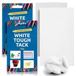 2pk x 150g White Tack for Walls No Mark | Multipurpose Reusable Adhesive Putty | Clean, Safe & Easy to Use, Waterproof Invisible Non-Toxic No Mark | White Tough Tack