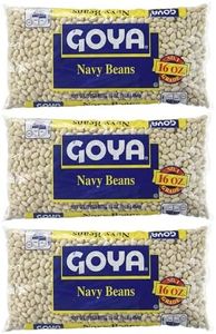 Goya Navy Beans 16 Ounces (Pack of 3)