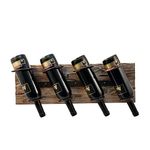 True Vino Rustic Country Wood and Metal Wine Rack