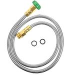 1 Set Metal Garden Hose Outdoor Water Hose Rv Water Hoses Hose Extension Metal Hose 5ft Garden Hose Garden Hose Extender Steel Water Hose Appendix Water Pipe 304 Stainless Steel