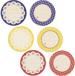 Round Canning Labels for Jars, Write On Label in 6 Colors (2", 120 Count)