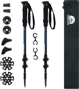 Underwood-Aggregator Collapsible Hiking Poles – Lightweight Trekking Sticks