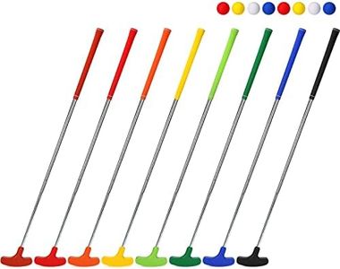 Hiboom 8 Pack Junior Golf Putter 35 Inch Golf Putter Bulk Putter for Left and Right Handed Golfers with 8 Practice Golf Balls for for Ages 9-12 13-15 Teenagers Adult