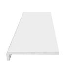 White UPVC Window Board/Cill Cover 1.1m Long 9mm Thick Plastic Window Sill Capping (225mm Width)