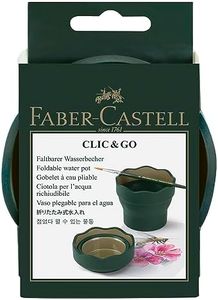 Faber-Castell Clic & Go Artist Water Cup - Dark Green, 1 Count (Pack of 1)