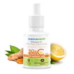 Mamaearth Vitamin C Daily Glow Face Serum for Men & Women - Vitamin C Serum for Glowing Skin, Oily Skin & Dark Spots, With 50x Vitamin C -10ml