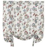 RENAISSANCE Home Fashion Colette Printed Drape Shade, 44" x 63", Jewel